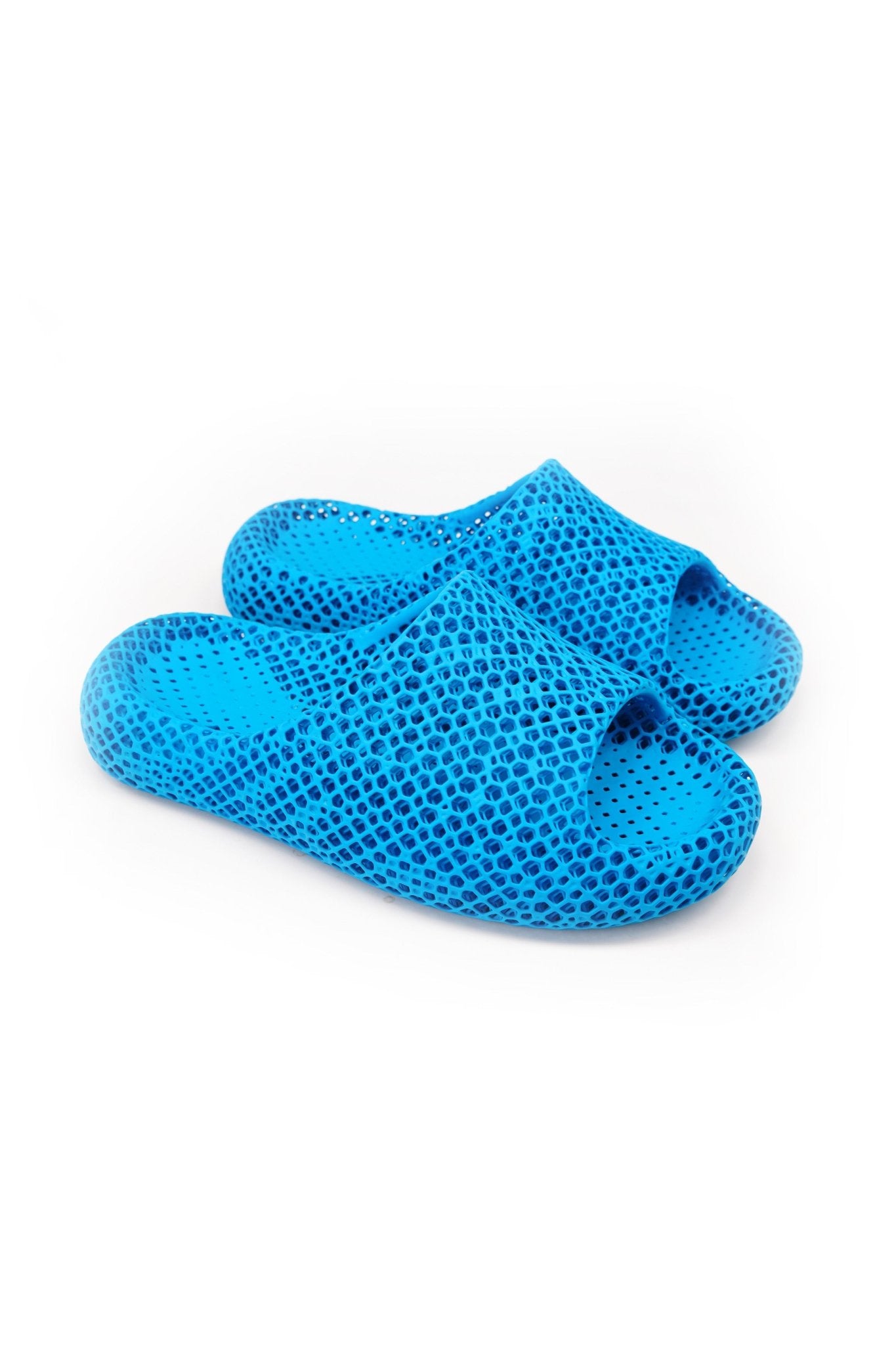 3D Printed Blue Sandals – Lightweight Breathable Summer Slides | PRINTMORROW