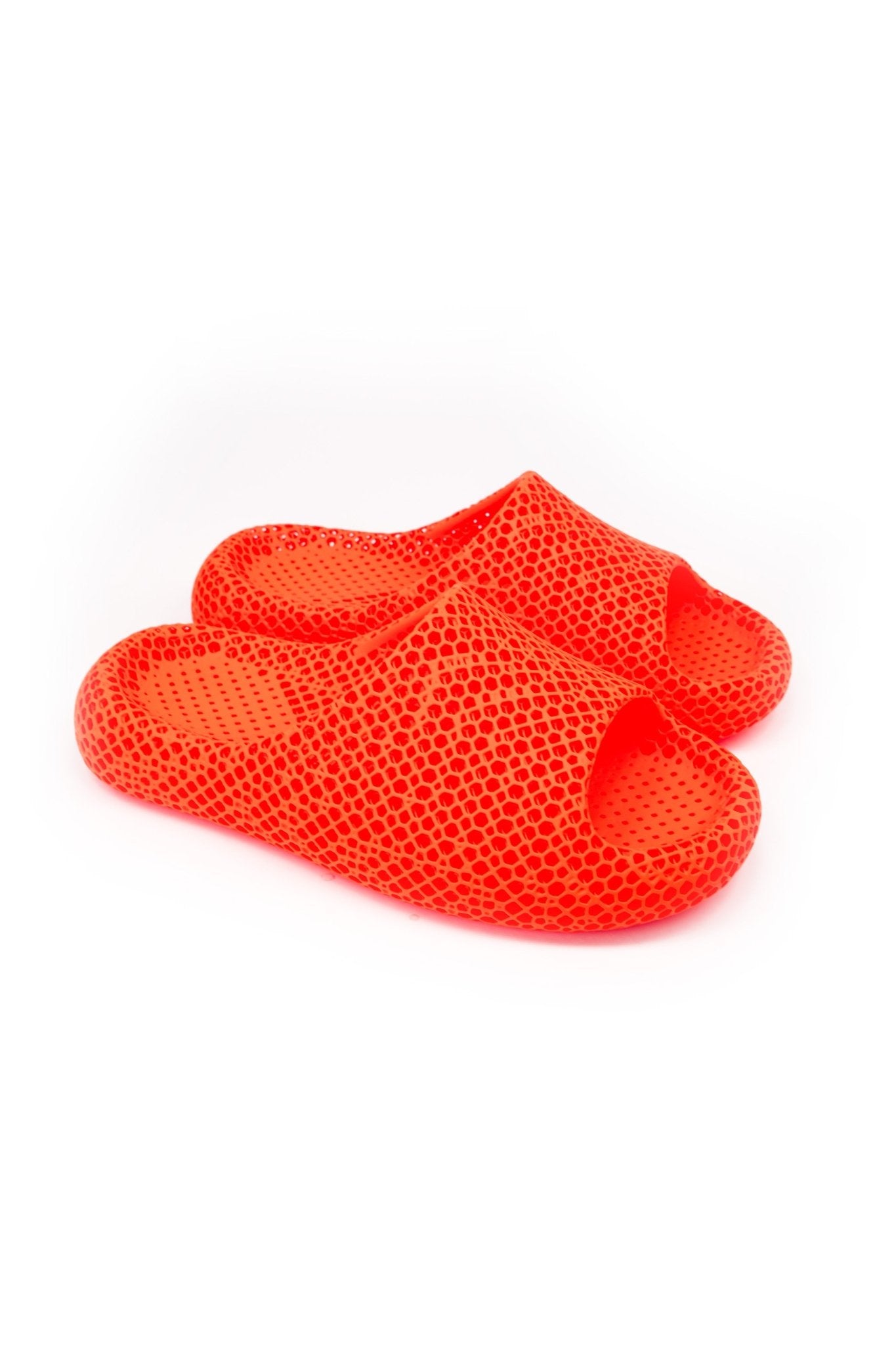 3D Printed Orange Sandals – Comfortable Lightweight Slides for Everyday Wear | PRINTMORROW