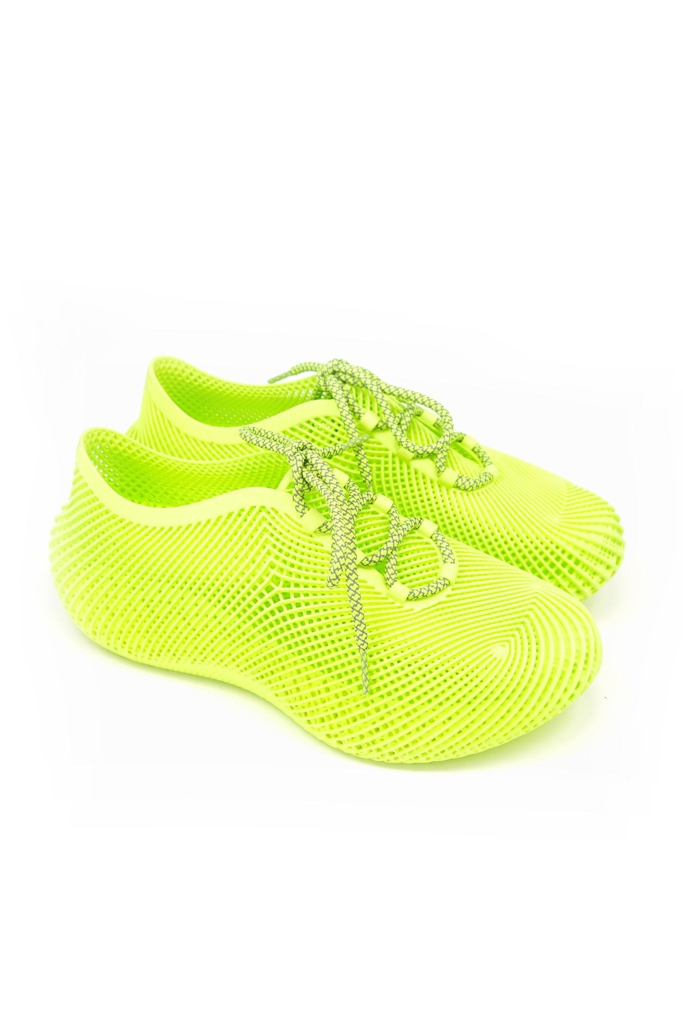 3D Sportslife Fluorescent Green Sneakers – 3D Printed Athletic Shoes by PRINTMORROW